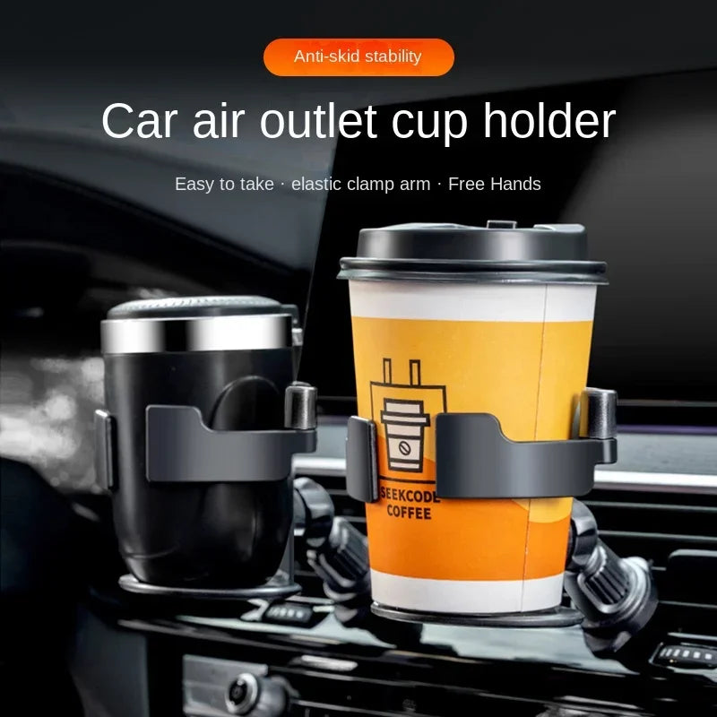Car Water Cup Holder Tea beverage Holder Car air conditioning outlet ashtray fixed frame seat multi-function