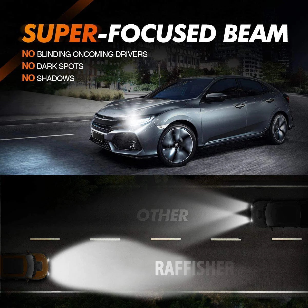 Heyword 2Pcs Car Headlight H4 H7 LED H11 9005 9006 H1 Auto Bulbs 390W 129000LM Light Lamp 6000K 12V Led Headlight Bulbs