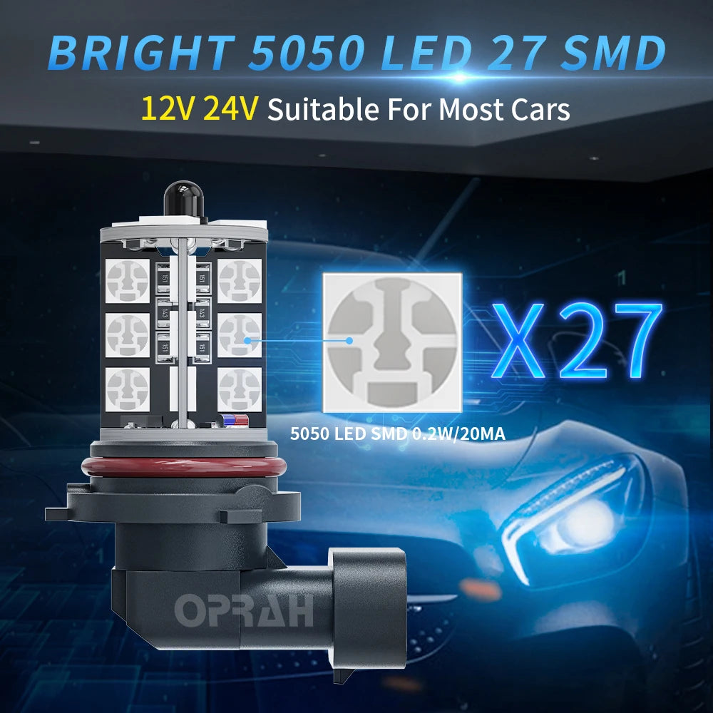 2pcs LED Car RGB Fog Lights LED H7 H1 H3 H4 H11/H8/H9 9005/HB3 9006/HB4 H27/880 H27/881 Headlight DRL Lamps With Remote Control