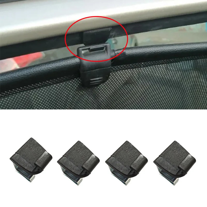 4Pcs Car Curtain Clip Car Door Side For Renault Megane 2 3 Fluence Laguna 2 Scenic 8200163859 Holder Fastener Clips Auto Parts