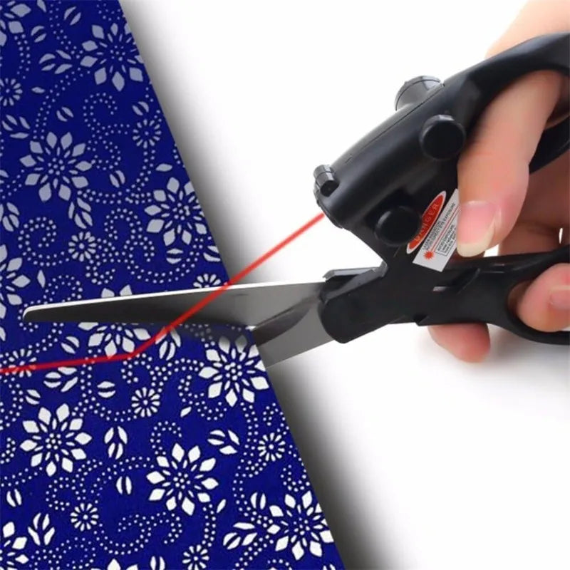 Professional sewing laser guided scissors suitable for cutting and direct cutting of household crafts packaging 1/2PCS