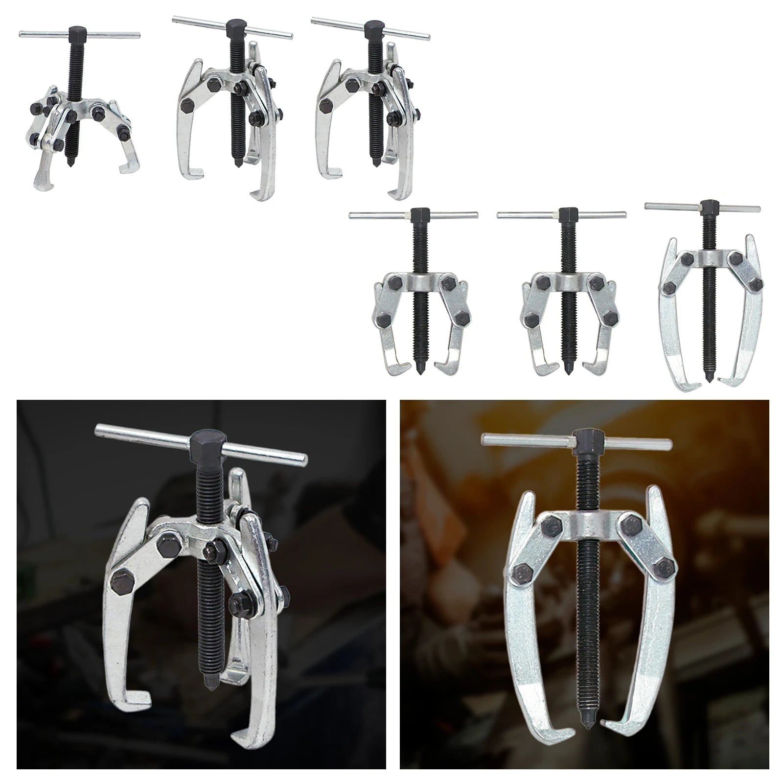 2 Jaws 3 Jaws Heavy Duty Bearing Puller Remover Machine Car Repair Tool Forging Jaw Gear Puller Adjustable Clamping