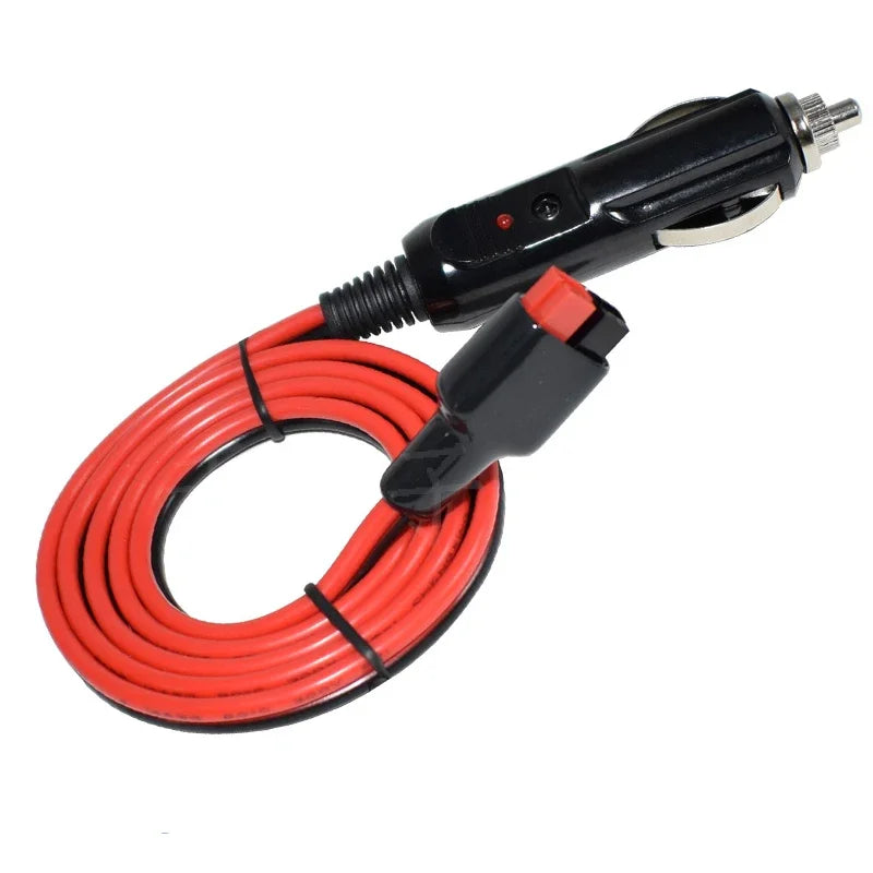 Car Cigarette Lighter Plug with 15A Fuse 95cm 14AWG Extension Cable Adapter Compatible with Anderson PowerPole Port