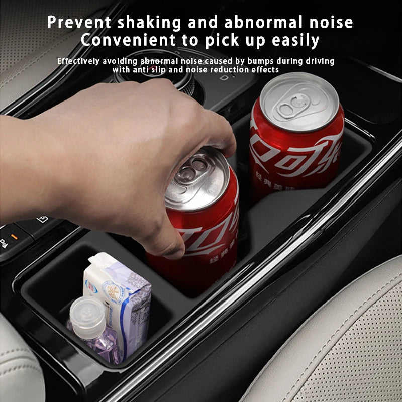 For Kia Sorento 2021-2025 LHD Center Console Water Cup Holder Seat Water Drinks Holder Storage Box Car Interior Accessories