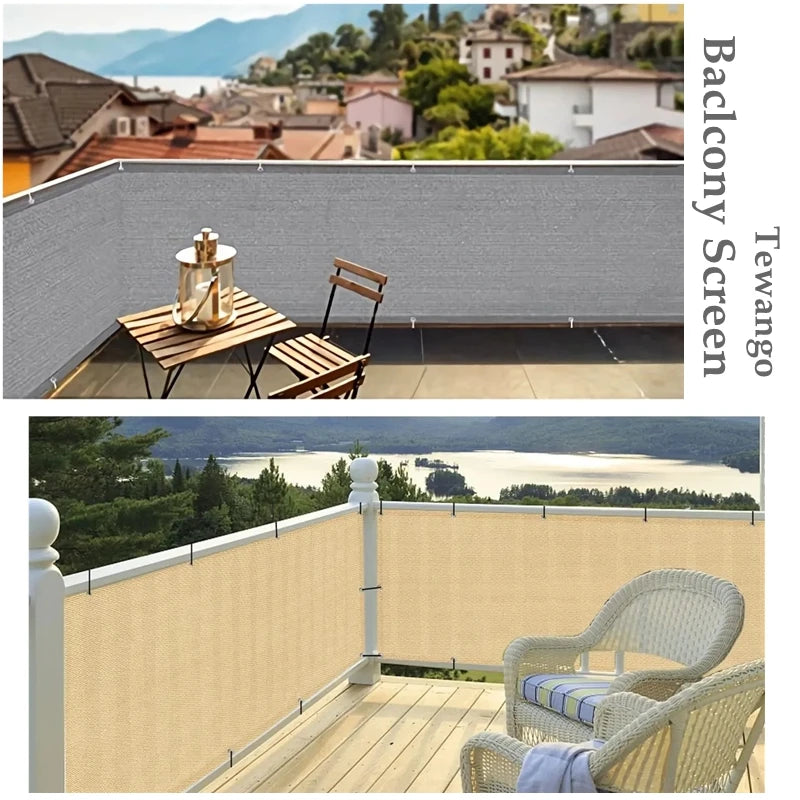 90% Shading Breathable Balcony Privacy Screen Outdoor Sun Shade Net Gazebo Patio Shade Cloth Screen Garden Fence Netting