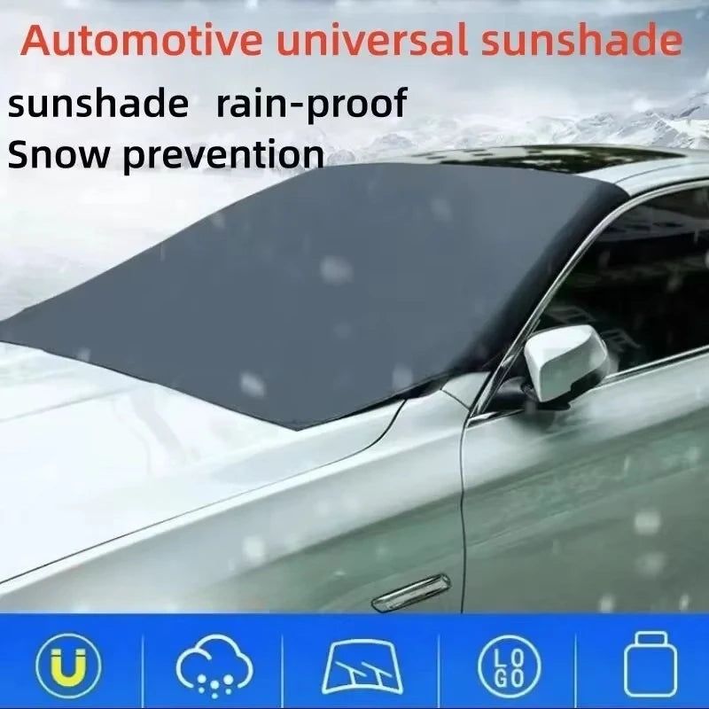 Magnetic car snow shield Car sun shield Thickened frost protection and sun protection car cover