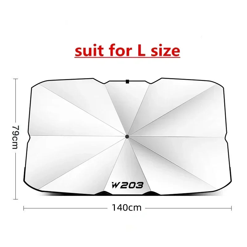 Car sun protection windshield sunshade suitable for Mercedes Benz W124 W203 W204 A CLS B C CLASS E CLA S GLA CLS SL SLC SLK