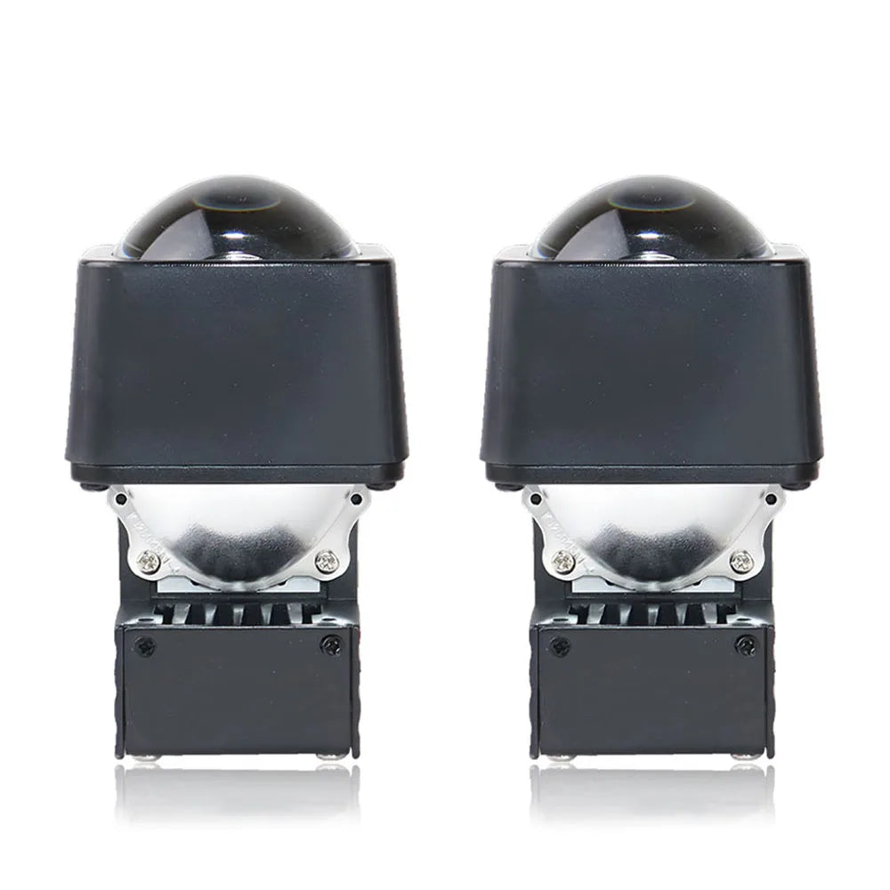 1.5 INCH SQUARE MODULE LED Fog Light Lens Matrix Bi Led Projector Retrofit Headlight High Low Beam Car for Car Motorcycle SUV