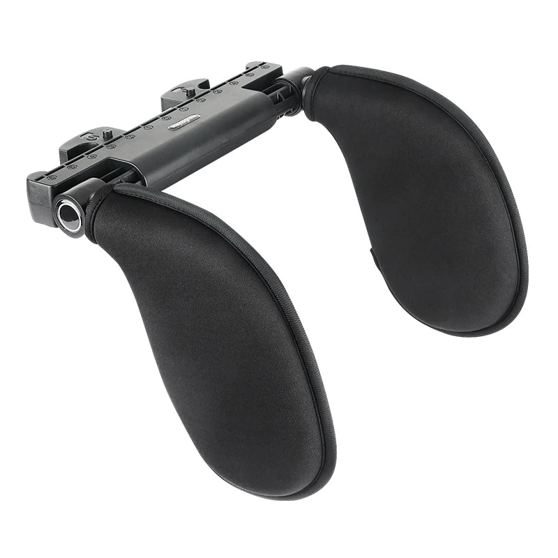 Ergonomic 360° Adjustable Auto Cervical Pillow with Memory Foam & Side Pads One-Click Sleep Headrest for Car Travel BMW Benz