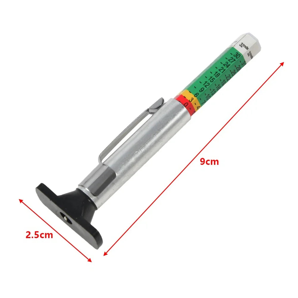 1-10PCS 25mm Car Tyre Tire Tread Depth Gauge Meter Caliper Thickness Gauges Monitoring System Tire Wear Detection Measuring Tool