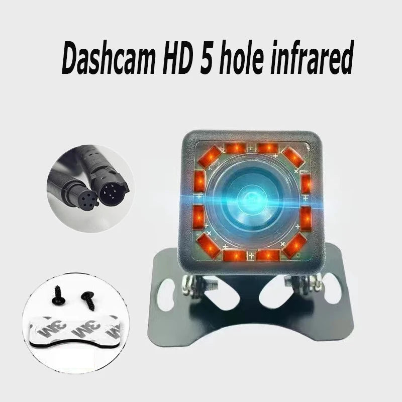 car dashcam 4-pin5-pin rear view camera redlight HD night vision backup waterproof wide-angle front and rear parking cameras