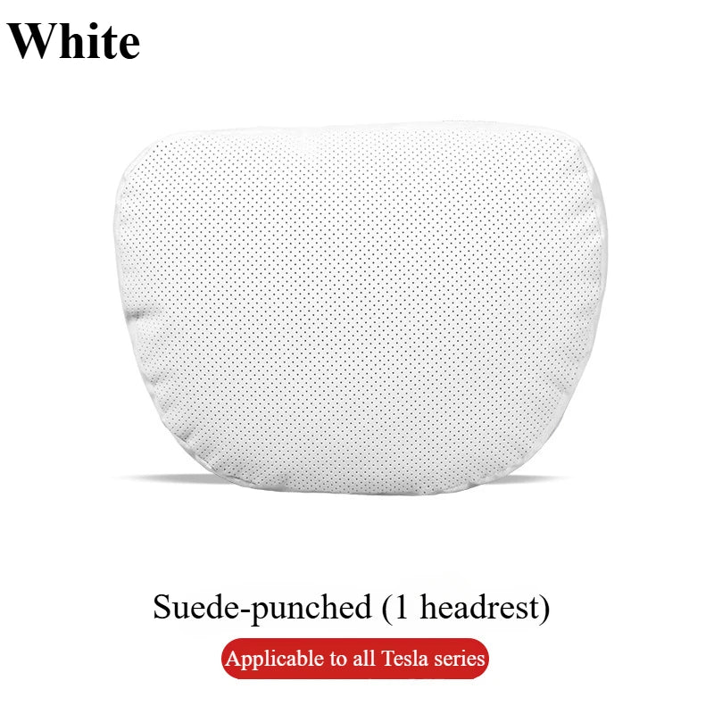 1Pcs Car Seat Headrest Neck Pillow for Tesla Model Y/X/3/S Head Lumbar Relief Support Soft Comfort Memory Cushion Protect Cover