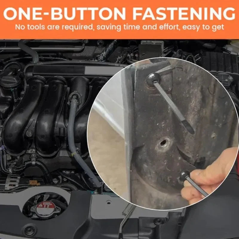 Universal Nylon Cable Tie Buckle Auto Fastener Screw Replacement Clip Car Fender Trunk Engine Guard Panel Wire Management Secure