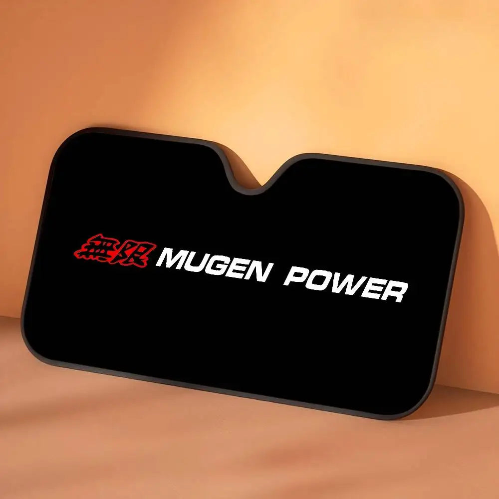 Mugen Powers Heated Windshield Sunshade Car Window Windscreen Cover Sun Shade Auto Sun Visor Car-covers