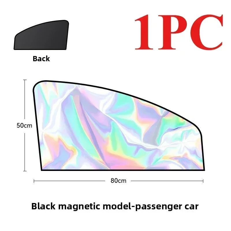 Car Sunshade Cover Protector Magnetic Suction Sun Shield Cover Window Insulation Cloth Car Side Windshield Sunshade