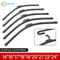 1Pc Universal J-Hook U-type Wiper Blade Boneless Wiper Quiet Durable Car Windshield Wiper Blade 14 "16" 18 "19" 20 "21" 22 "24"