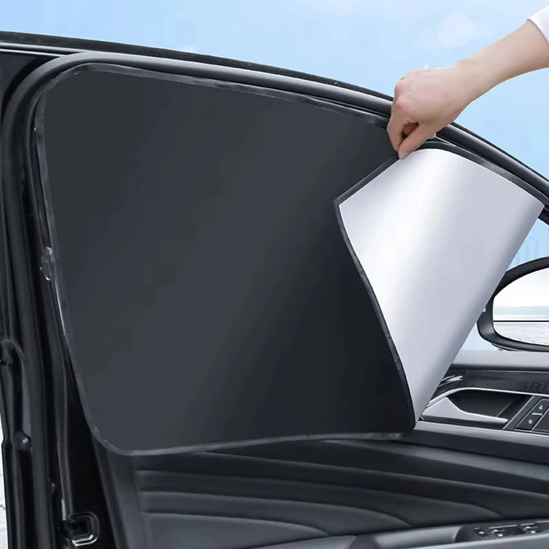 Car Side Window Sun Shade Magnetic UV Protection Curtains Sun Shield Cover Double Sides Auto Window Protector Cover Accessories