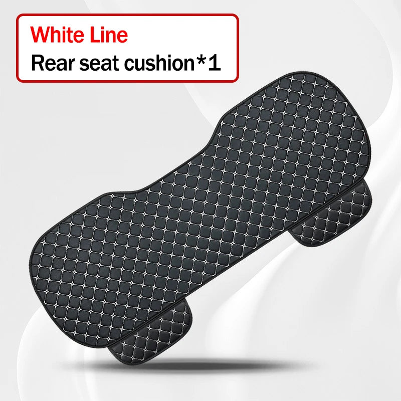 High quality Pu Leather Car Seat Cover Seat Back Soft Cushion Universal Front and Rear Car Seat Cushion Carpet Pad Four Seasons