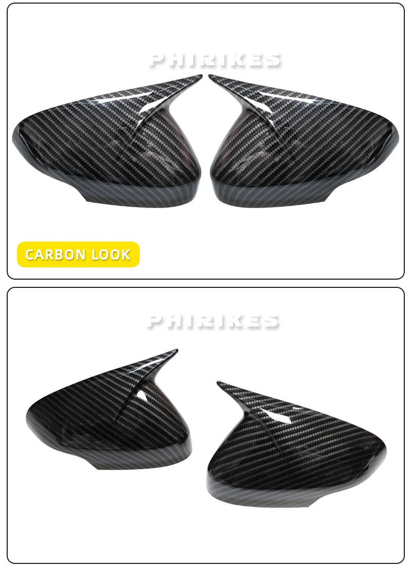 For Volvo C30 C70 S40 S60 V40 V50 V70 2008- 2010 M style Rearview Mirror Cover Cap Real Carbon Fiber