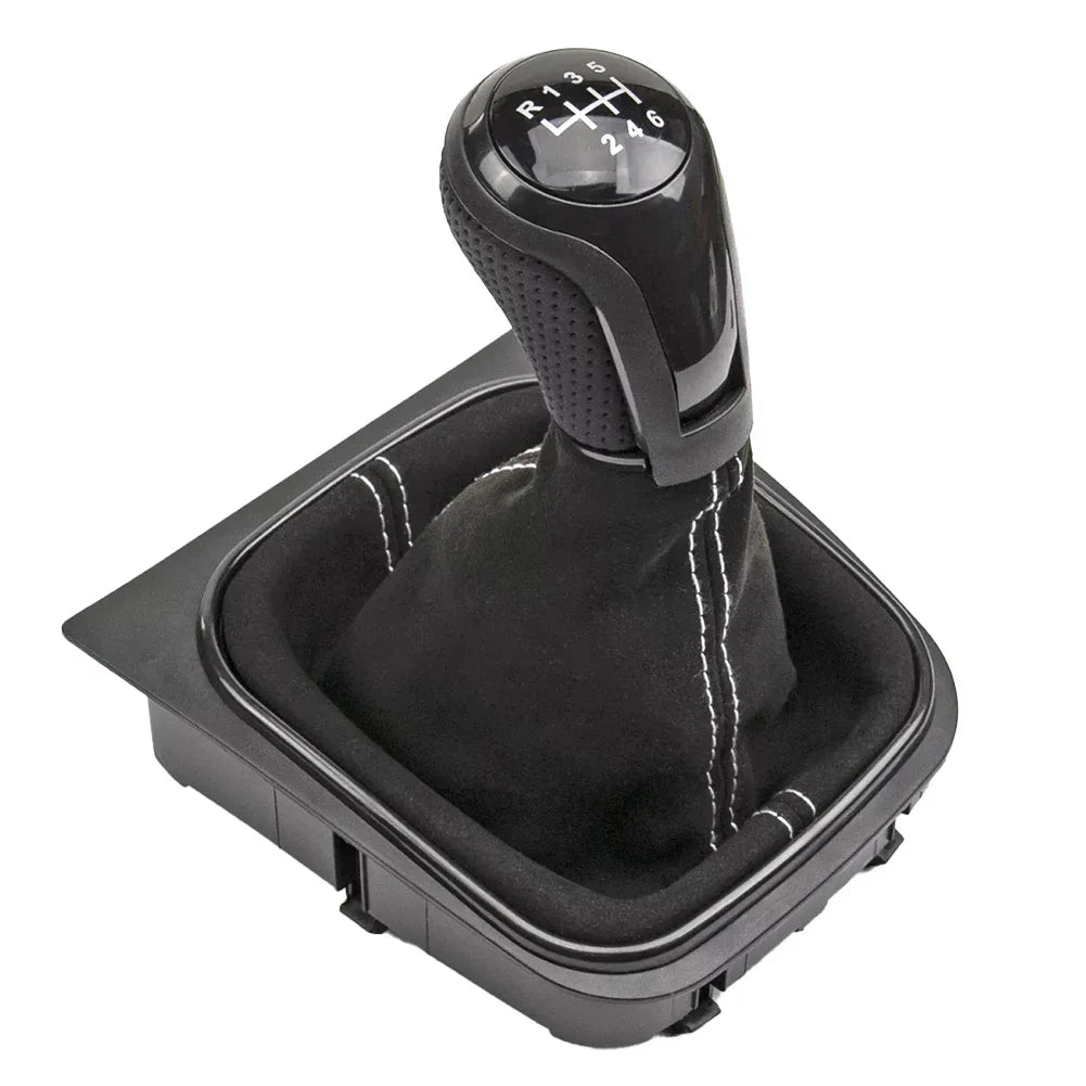 For Golf 5 MK5 Golf 6 MK6 Car Speed Gear Shift Knob With Gaiter Boot for Jetta MK3 SCIROCCO III 137 138 EOS 1F7 1F8
