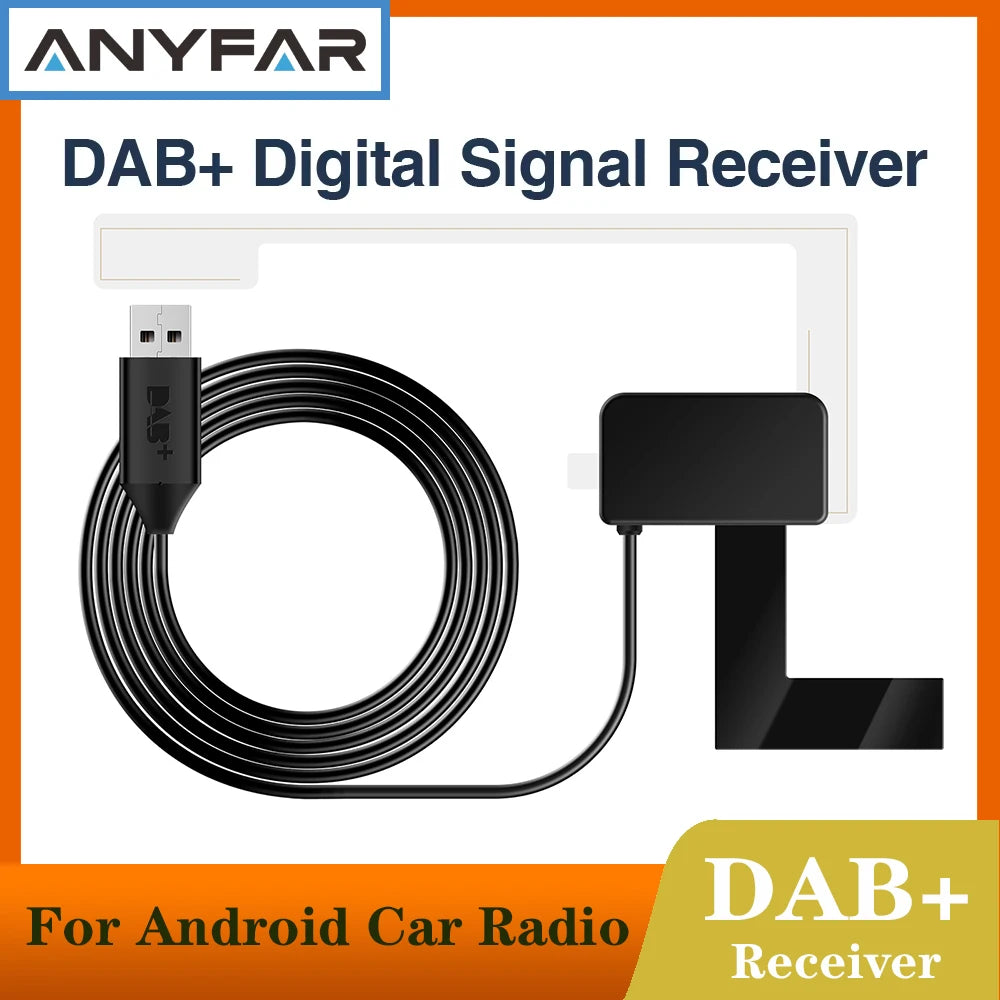 NEW Car DAB+ Box Digital Signal Receiver DAB+ Receiver Antenna Aerial USB Interface Portable For Android Car Radio Stereo