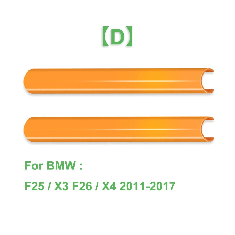 2Pcs Front Grille Trim Strips Cover Frame Stickers For BMW F10 E60 F30 F32 F20 F22 F06 F02 F25 F26 G20 1 2 3 4 5 6 7 Series