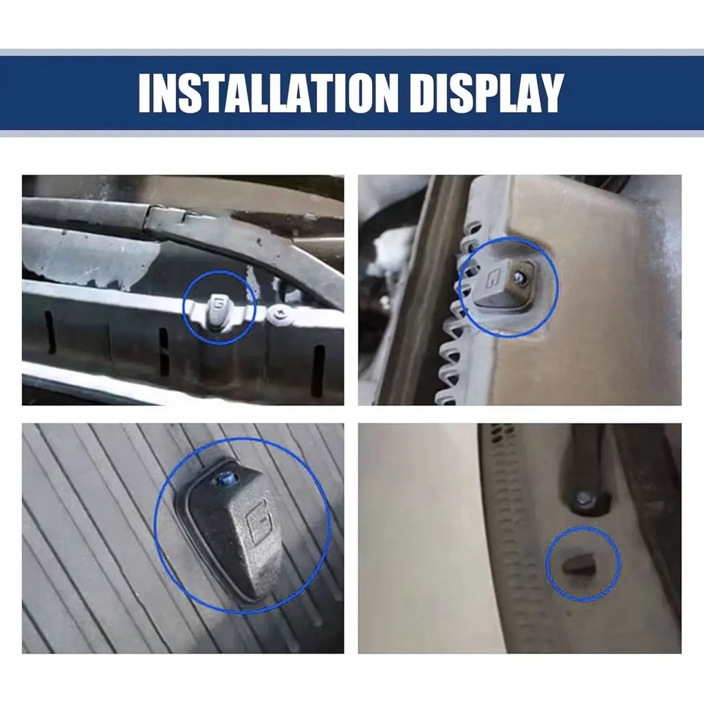 2PCS Auto Front Windshield Wiper Nozzle Car Fan-shaped Mist Windscreen Washer Water Spray Jets Nozzles Accessories