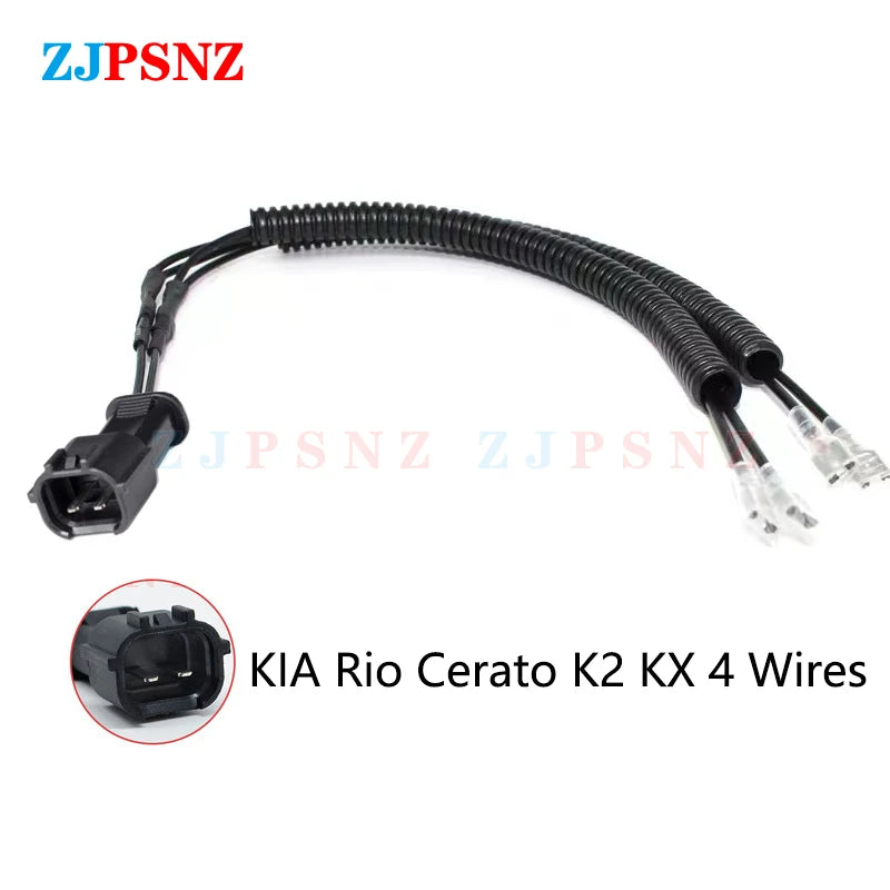 Horn Plug 4Wire Corrugated Tube Dedicated Snail Horn Male Socket Conversion Plug Car Auto Speakers Single Horn Refit Double Horn