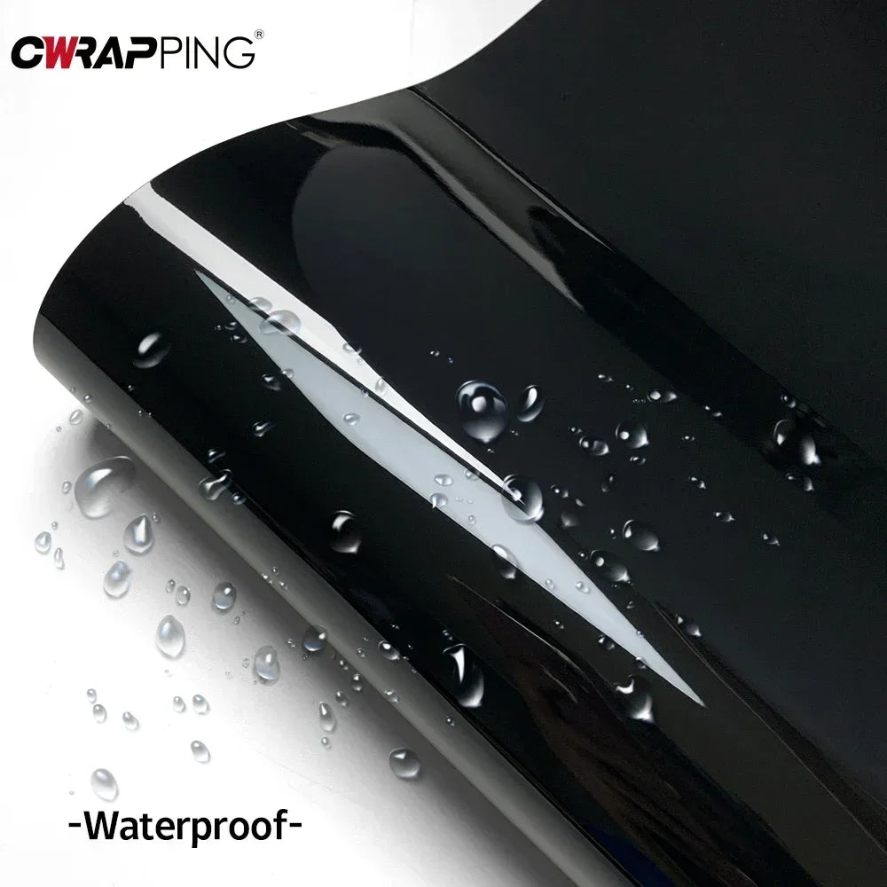 Black Car Vinyl Films Auto Wrapping Foil Laptop Skin Phone Cover Motorcycle Decoration Covering Sticker Tunning Car Accessories