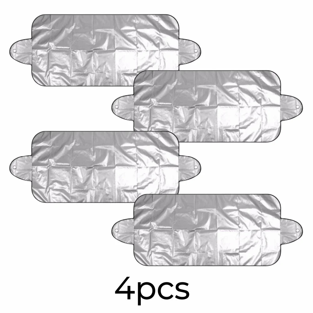 1/4pcs Foldable Windshield Protector All-Season Car Sun Visor Snow Cover SUV Hail Proof Shield Against Winter Heavy Snow Tools