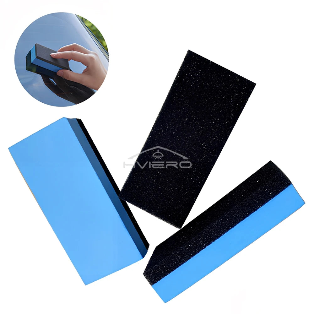 30Pcs Car Ceramic Coating Sponge Automobiles Glass Nano Wax Coat Applicator Pads Sponges for Auto Waxing Soft Polishing Clean
