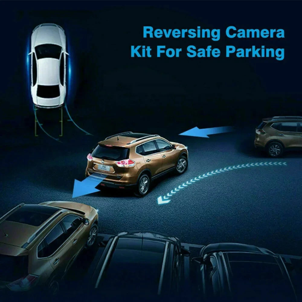 4/8/12LED  European License Plate Rearview Camera Frame Reverse Backup Camera Night Vision for Truck Car SUV, Camper Pickup