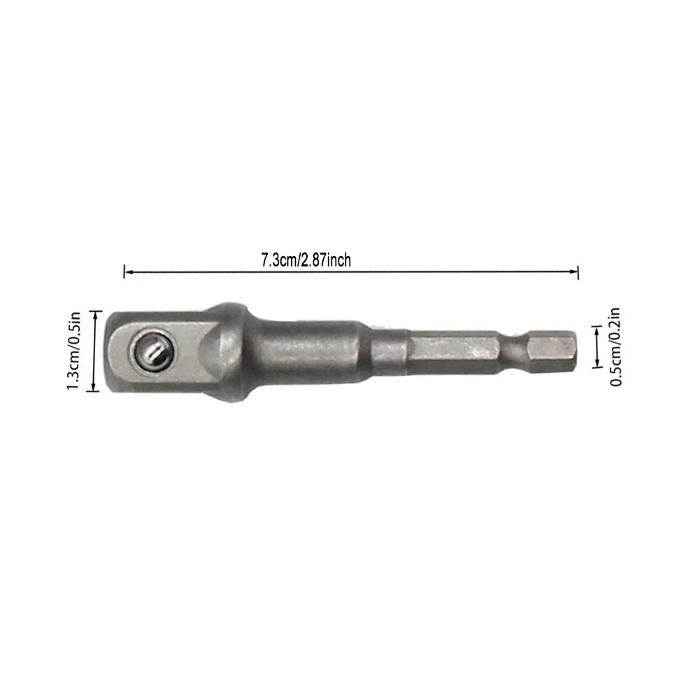 1/2 Inch Scissor Jacks Adaptor Drive Impact Wrench Adapter Tool Jack Shear Chrome Vanadium Steel Adapter Steel Ball Joint Rod