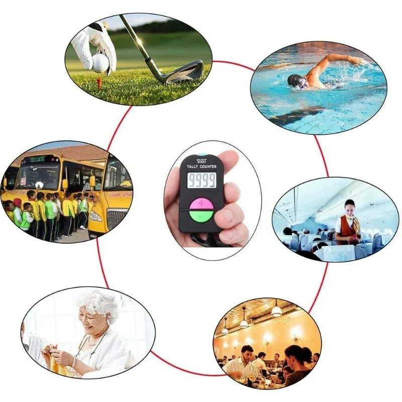 1/3/5/10 PCS Lightweight Golf Score Stroke Mini Clicker Digital Counter Electronic Counter 6.3x3.4x1.5cm