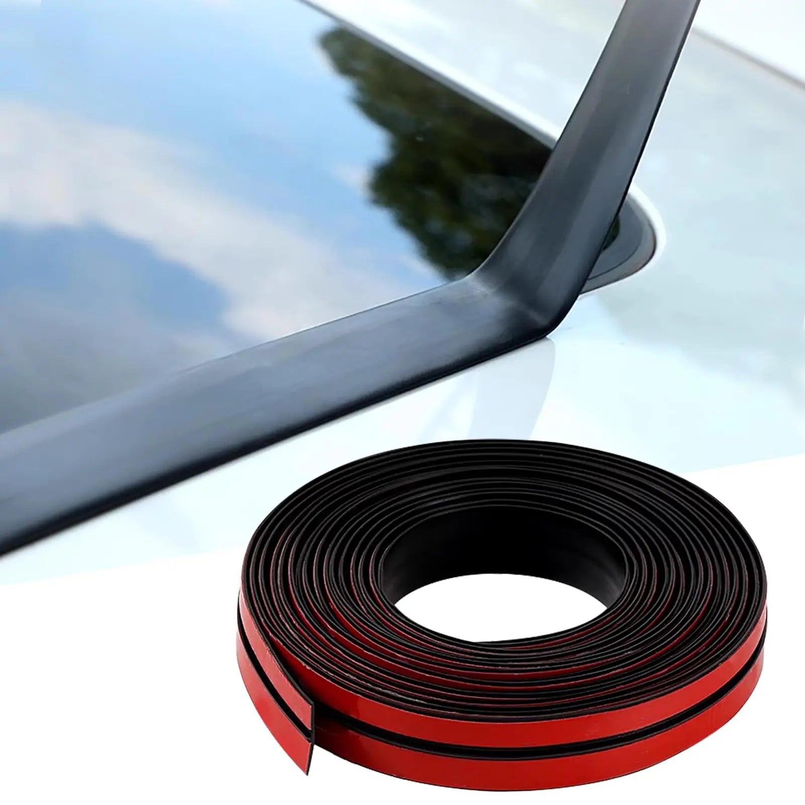 Windshield Sealing Strip Front and Rear Windows Roof Waterproof and Dustproof Rubber Strip Noise Sealing Strip for Car Sunroofs
