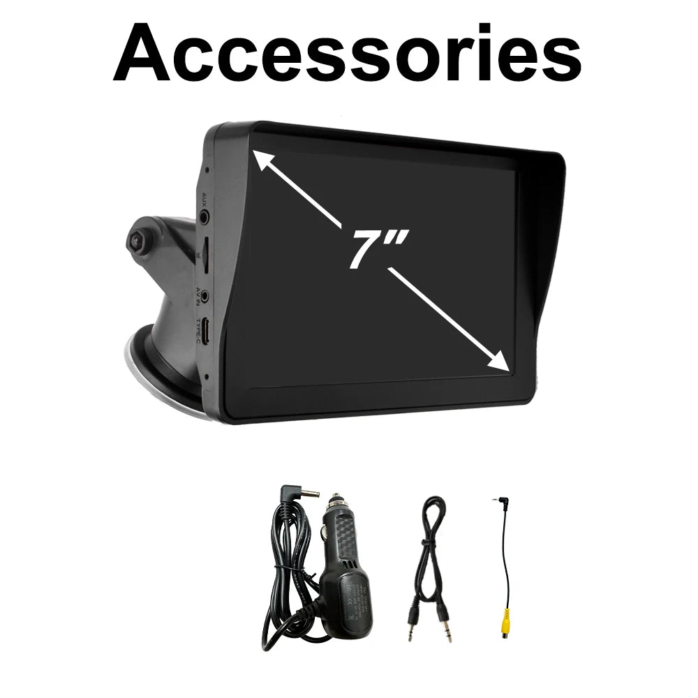 7" / 9" Inch Portable Wireless Carplay Android Auto Screen HD Car Radio Multimedia MP5 Video Player Rear Reversing Camera DVR