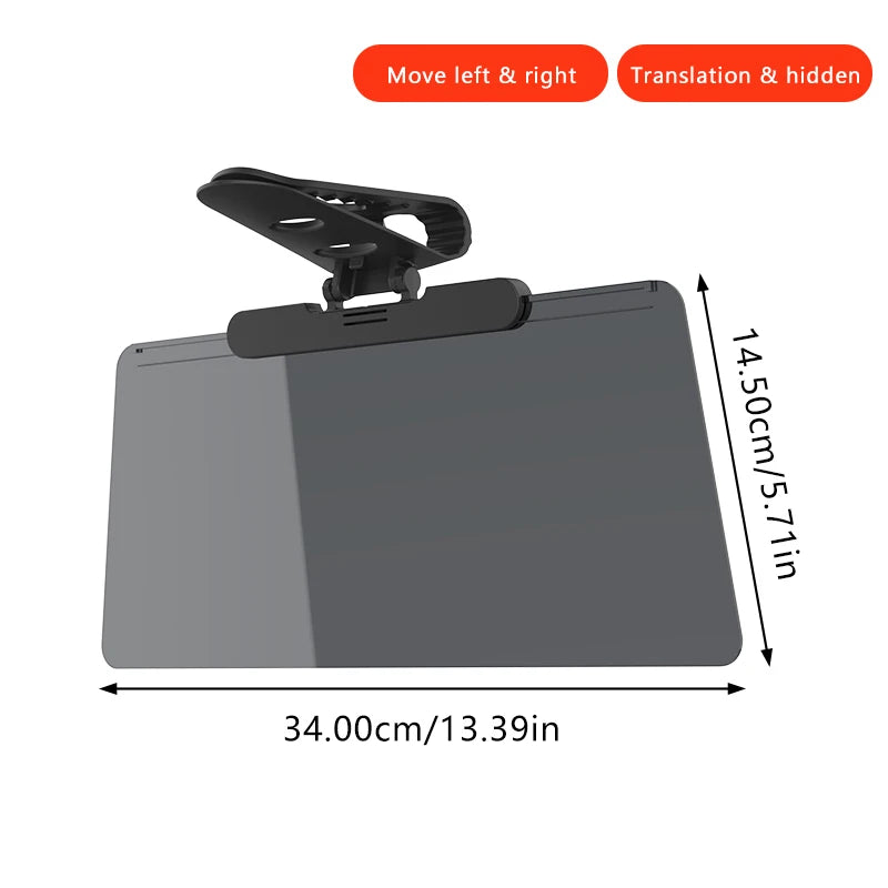 SEAMETAL Car Sun Visor Sunshade Goggles Anti-UV Adjustable Car Mounted Mirror Sun Visor Extender Safety Driving Car Accessories