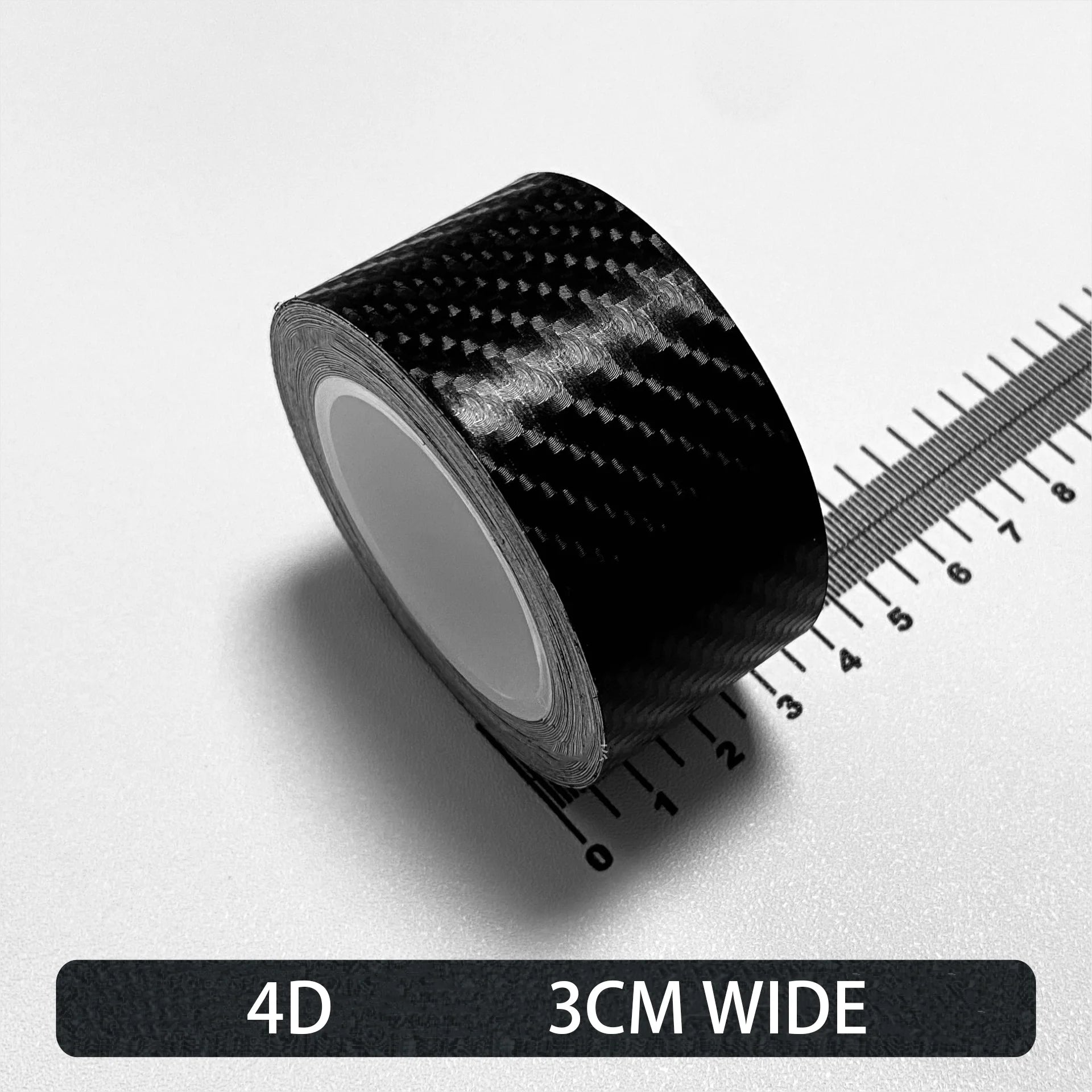 Carbon Fiber Car Stickers Self-adhesive Automotive Wrap Tape Matte Black Protective Car Film 3D Vinyl Door Strip Accessories