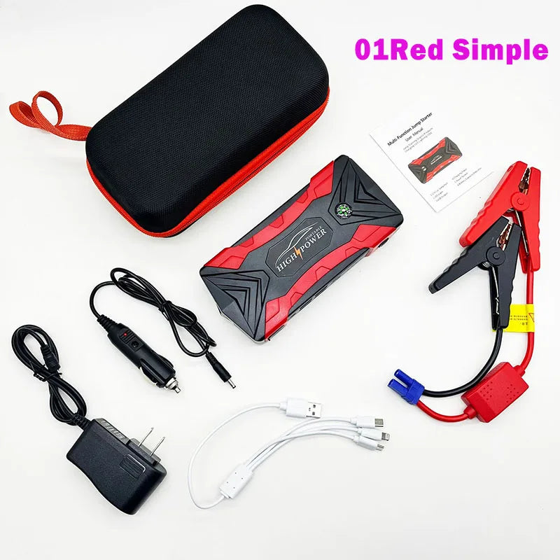 60000mAh Car Jump Starter 600A Starting Device Portable Power Bank Battery Starter Launcher For Car Booster Articles