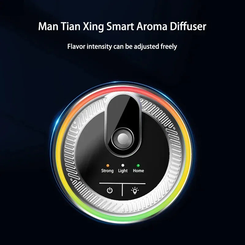 1000mAh Car Air Freshener USB Rechargeable Fragrance Diffuser LED Light Smell Distributor Aromatherapy Scent Air Refresher