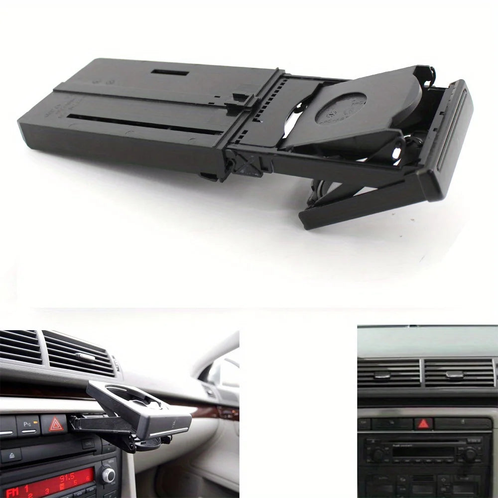 Car Front Cup Holder Mount for AUDI A4 B6 B7 2002-2008 8E1862534 K Auto Drink Coffee Bottle Holder Beverage Retractable Portable
