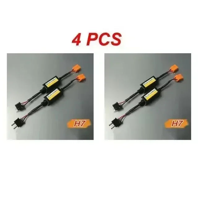 NEW 1/2/4PCS LED Canbus Car Headlights Error Free Resistor for SUV Fog Lights H4 H7 H1 H11 9006 9007 Adapter Anti-Flicker Tools