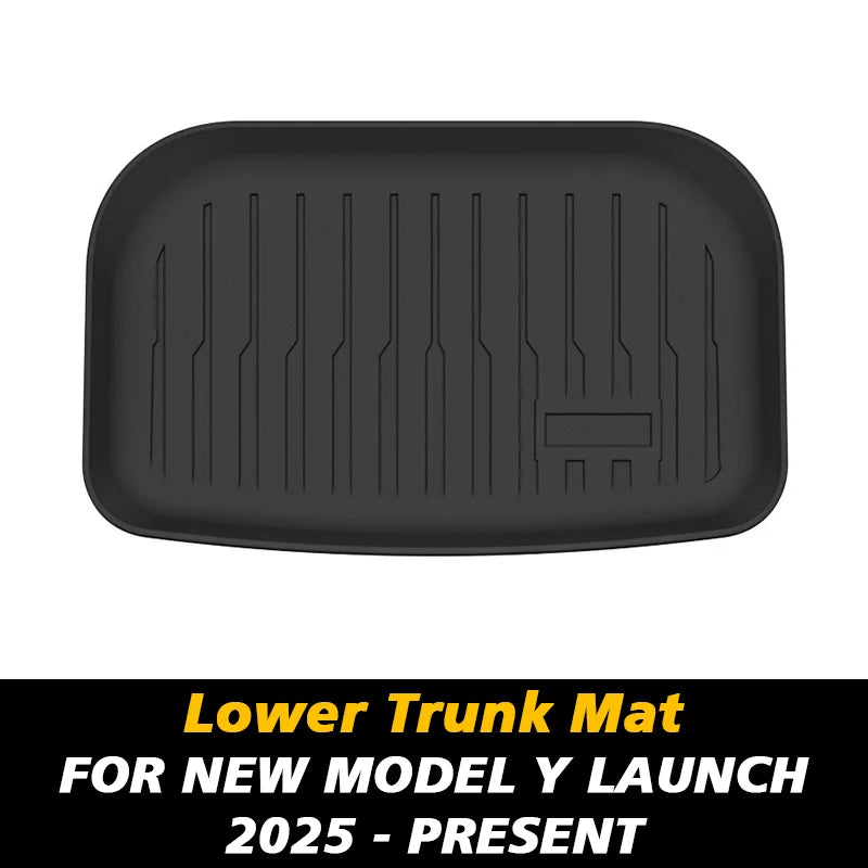 For New Tesla Model Y Launch 2025+ Juniper TPE Floor Mat & Cargo Liner All Weather Trunk Mats Floor Liner Seat Backrest Mats