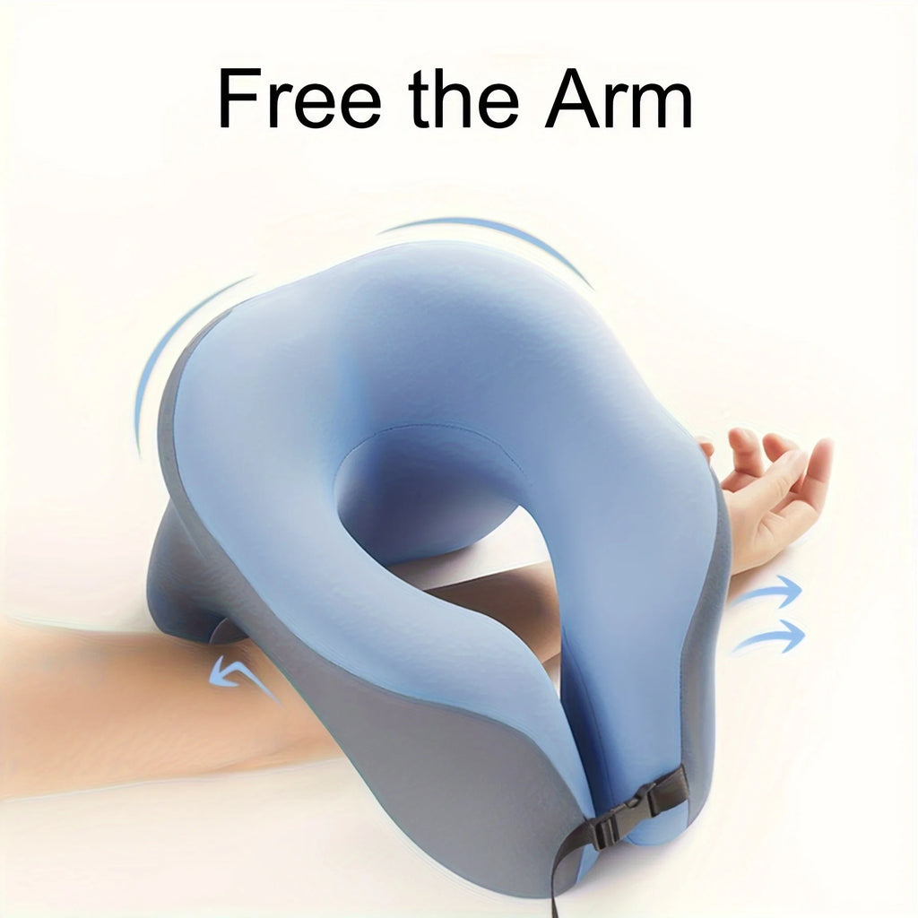 Nap Pillow, Travel U-Shaped Pillow, Neck and Cervical Spine Pillow, Airplane Car Office Home Headrest, Neck Support Pillow, Tummy Sleeping Pillow, Memory Foam Core Pillow.