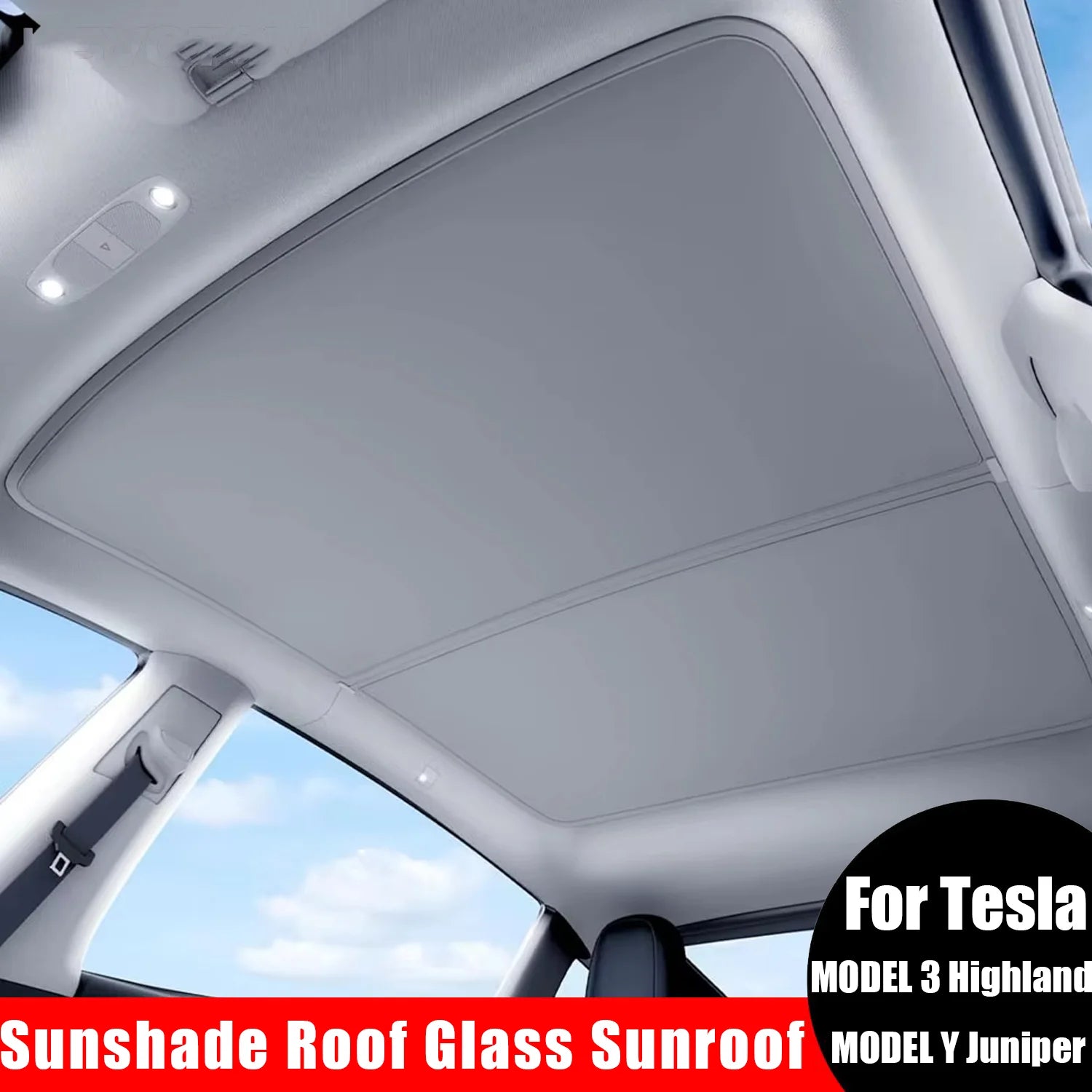 2pcs Sun Shades Roof for Tesla New Model 3 Y Juniper Launch Refresh Highland Sunshade UV Protect Skylight Film 2025 Accessories