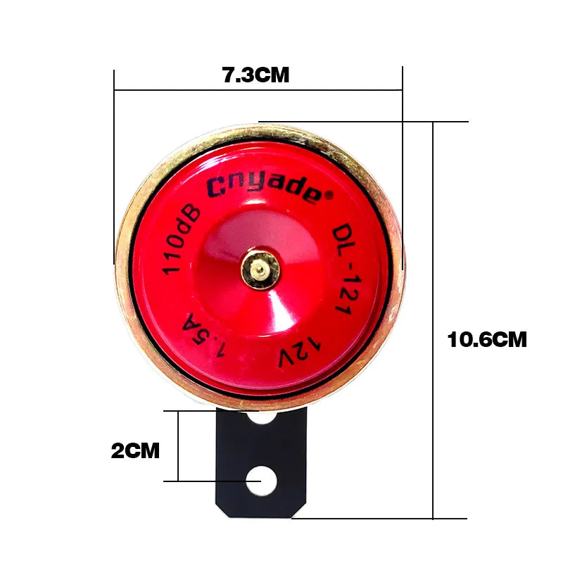 Motorcycle Horn 12V 48V-60V Loud 110db Waterproof Moped Scooter Dirt Bike Electric Car Vehicle Air Horns modified loudspeaker