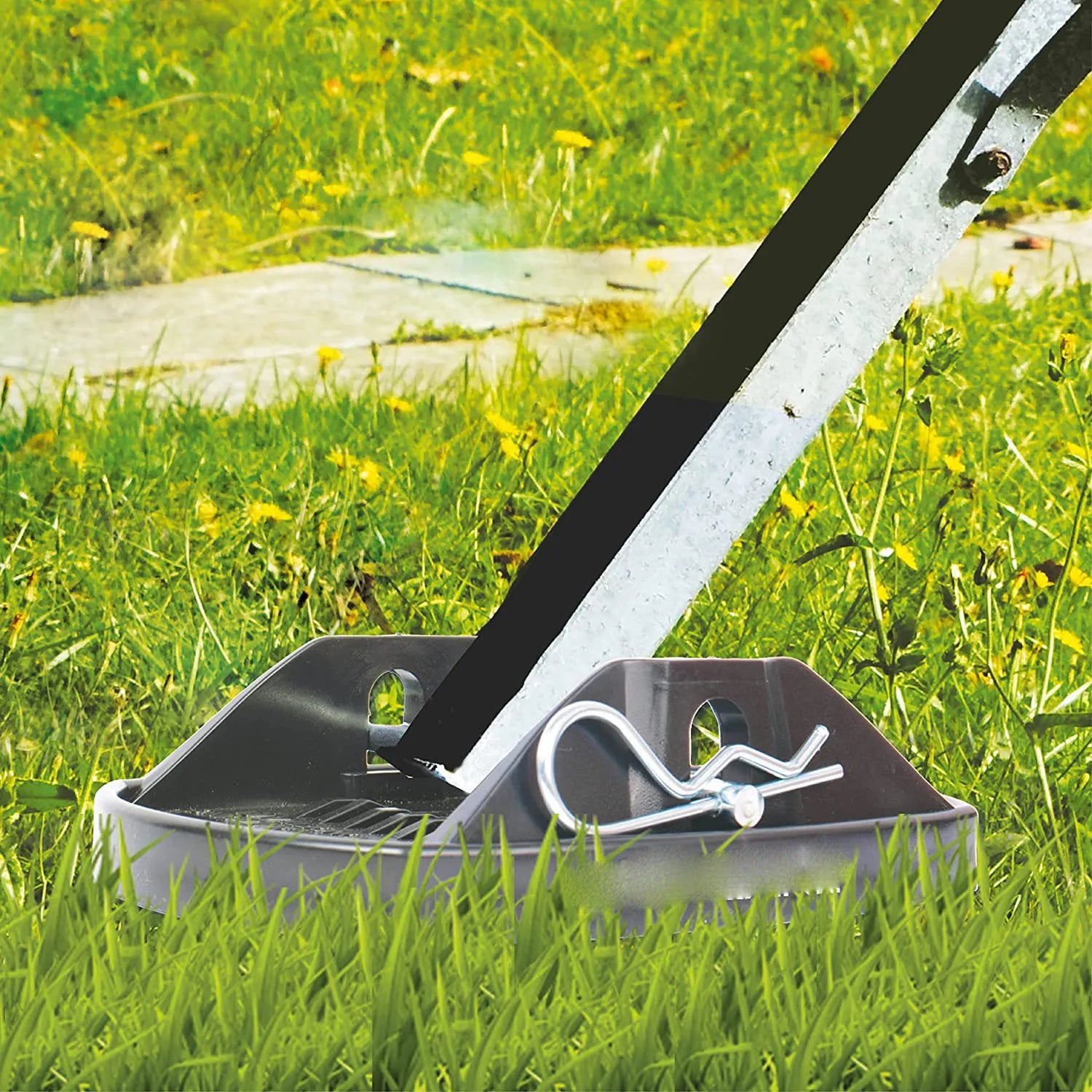 4PCS-Generic RV Trailer Jack Pads Easy Installation Leveller Wheel Foot Leg Support Universal Wheel Foot Leg Support Adapter