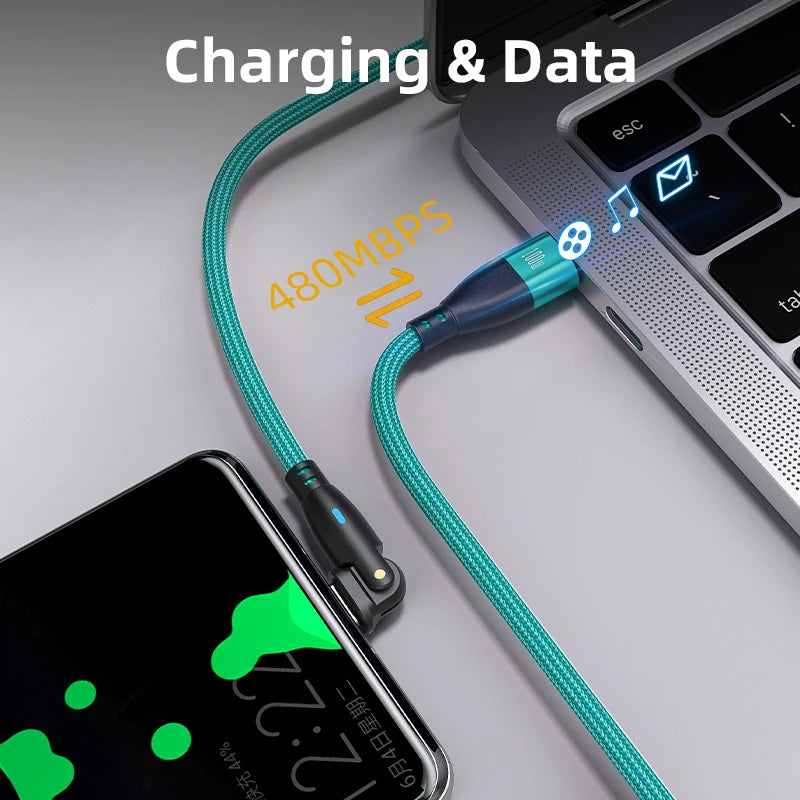 100W 60W USB C To USB Type C Cable for Samsung Huawei Xiaomi 5A Fast Charging Wire 180 Degree Rotate USB C Charger Data Cord