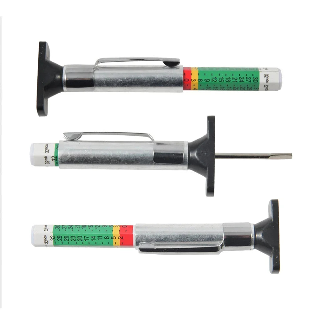 1-10PCS 25mm Car Tyre Tire Tread Depth Gauge Meter Caliper Thickness Gauges Monitoring System Tire Wear Detection Measuring Tool