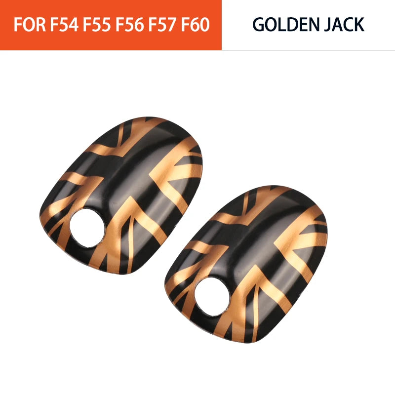 Car Wiper Water Spray Nozzle Covers Stickers Union Jack For Mini Cooper F54 F55 F56 F57 F60 Decorative Shell Car Accessories